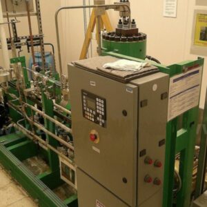 USED PRESSURE PRODUCTS INDUSTRIES (PPI) MODEL 4LX-122-080 TWO-STAGE DIAPHRAGM COMPRESSOR